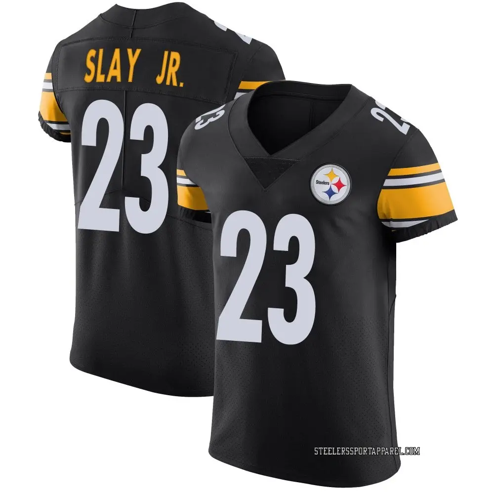 Elite Black Men's Darius Slay Jr. Pittsburgh Steelers Team Color Vapor Untouchable Jersey