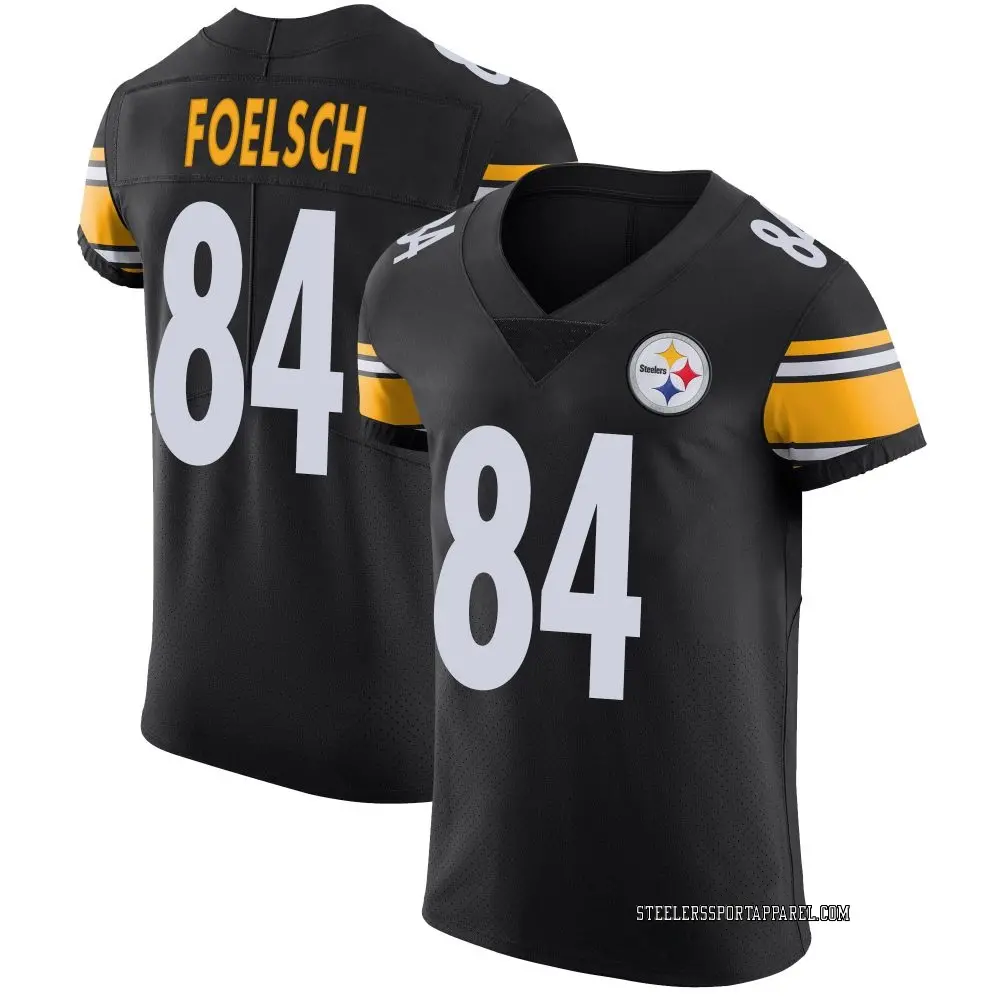 Elite Black Men's Kevin Foelsch Pittsburgh Steelers Team Color Vapor Untouchable Jersey