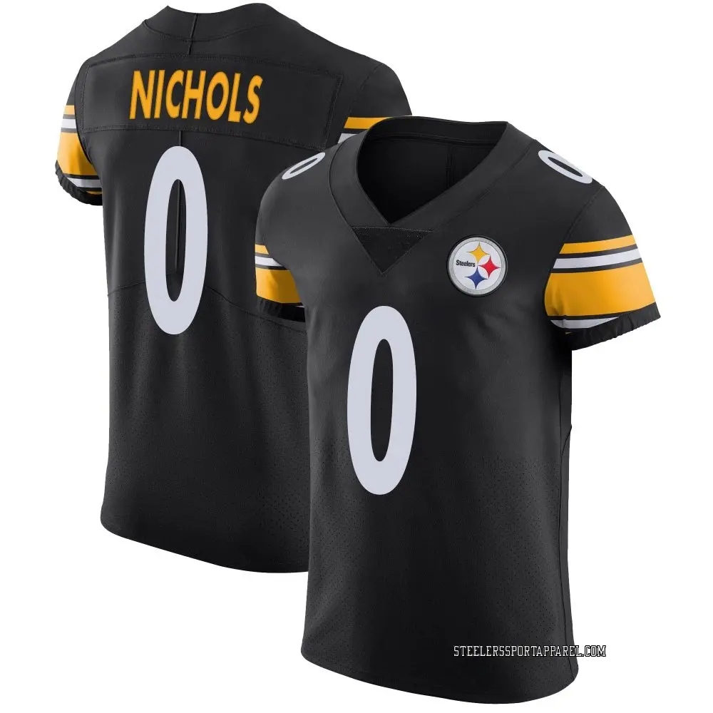 Elite Black Men's Lew Nichols Pittsburgh Steelers Team Color Vapor Untouchable Jersey