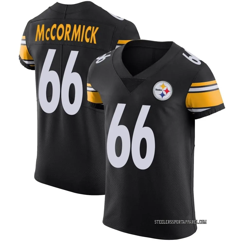 Elite Black Men's Mason McCormick Pittsburgh Steelers Team Color Vapor Untouchable Jersey