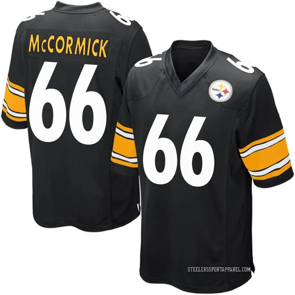 Game Black Men's Mason McCormick Pittsburgh Steelers Team Color Jersey