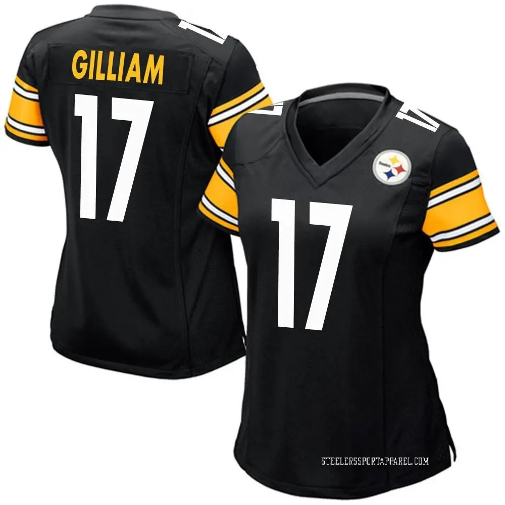 Game Black Women's Joe Gilliam Pittsburgh Steelers Team Color Jersey