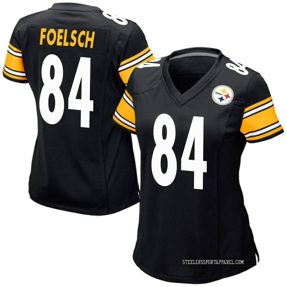 Game Black Women's Kevin Foelsch Pittsburgh Steelers Team Color Jersey