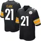 Game Black Youth Chuck Clark Pittsburgh Steelers Team Color Jersey