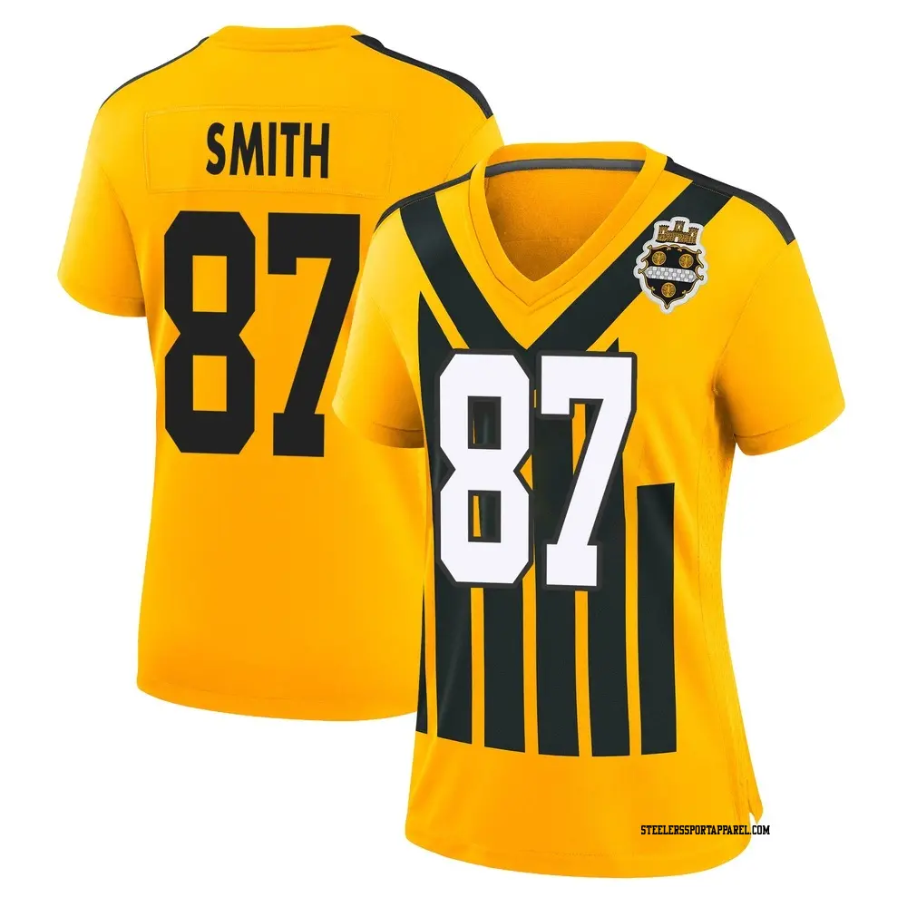 Game Gold Women's Brandon Smith Pittsburgh Steelers Alternate 1933 Throwback Jersey