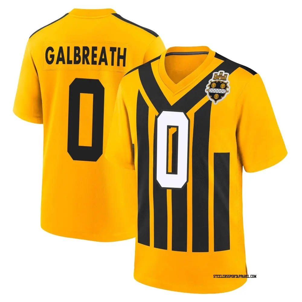 Game Gold Youth JJ Galbreath Pittsburgh Steelers Alternate 1933 Throwback Jersey