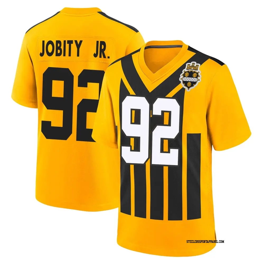 Game Gold Youth Kevin Jobity Jr. Pittsburgh Steelers Alternate 1933 Throwback Jersey