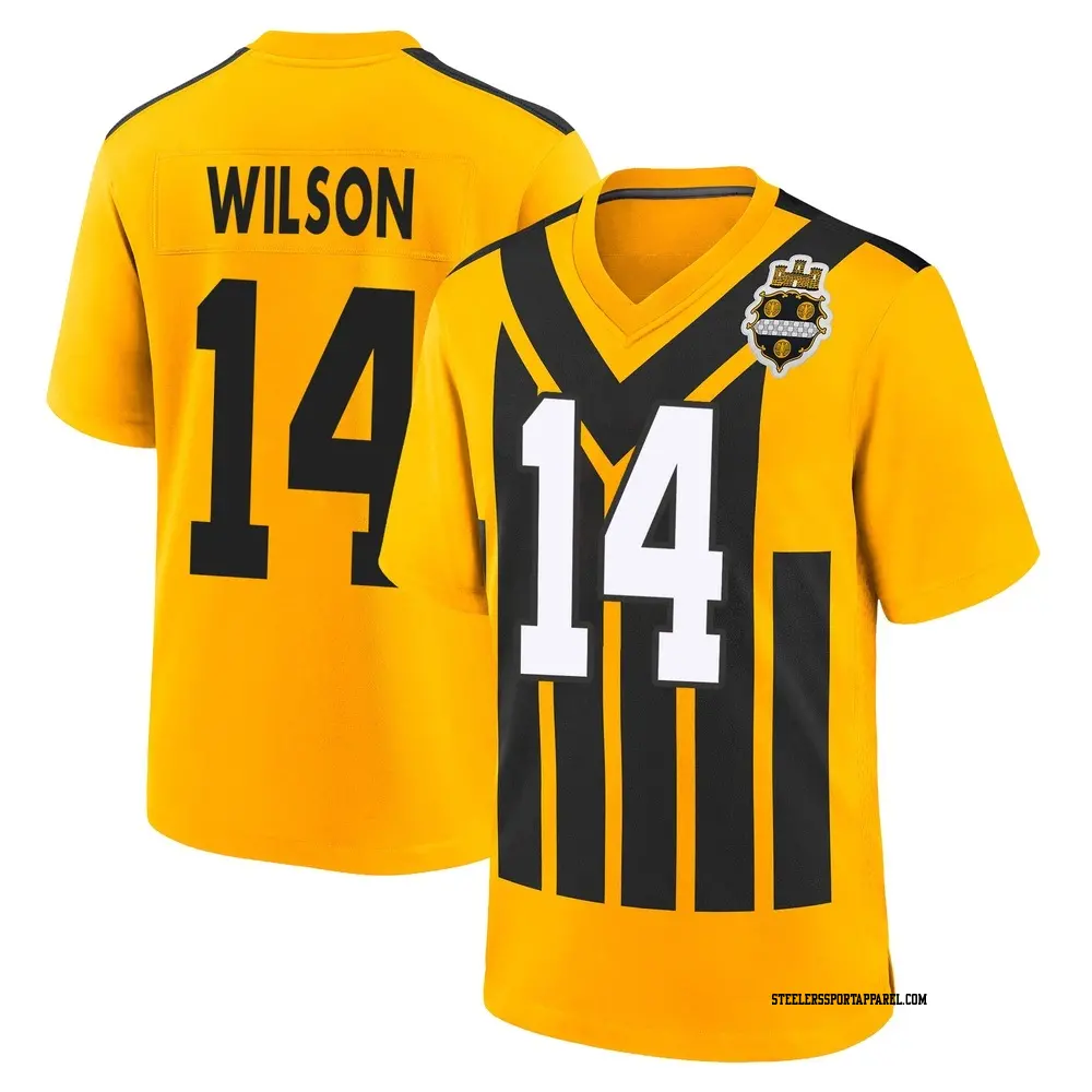 Game Gold Youth Roman Wilson Pittsburgh Steelers Alternate 1933 Throwback Jersey