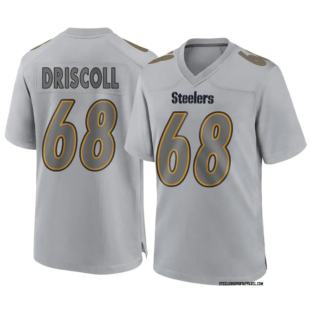 Game Gray Men's Jack Driscoll Pittsburgh Steelers Atmosphere Fashion Jersey
