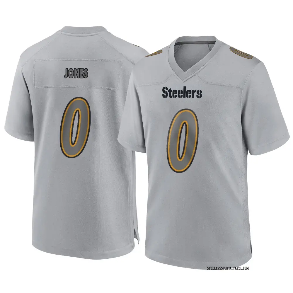 Game Gray Men's Steven Jones Pittsburgh Steelers Atmosphere Fashion Jersey