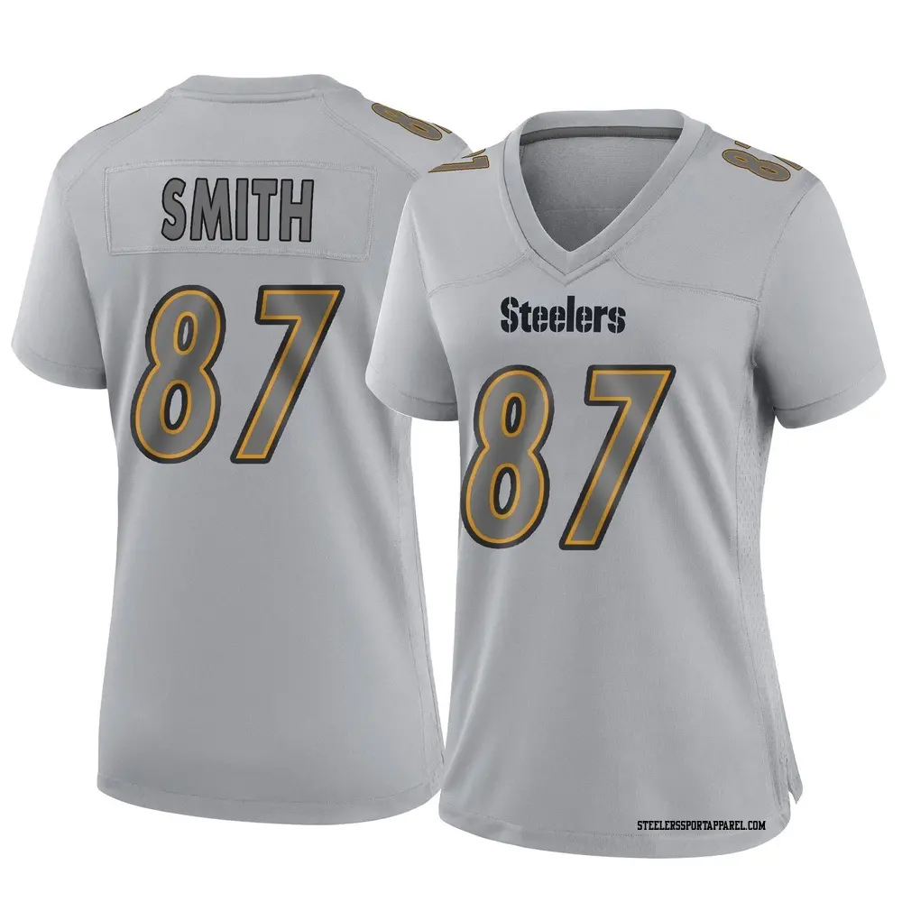 Game Gray Women's Brandon Smith Pittsburgh Steelers Atmosphere Fashion Jersey