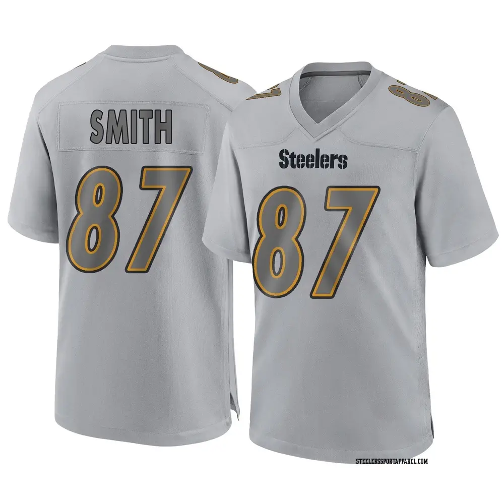 Game Gray Youth Brandon Smith Pittsburgh Steelers Atmosphere Fashion Jersey