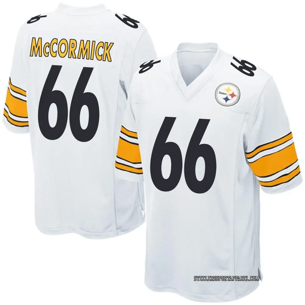 Game White Men's Mason McCormick Pittsburgh Steelers Jersey
