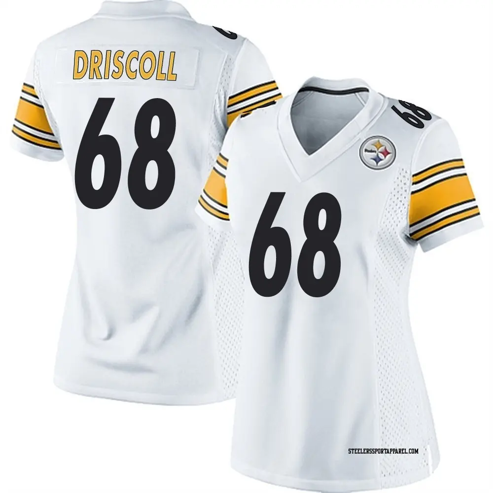Game White Women's Jack Driscoll Pittsburgh Steelers Jersey
