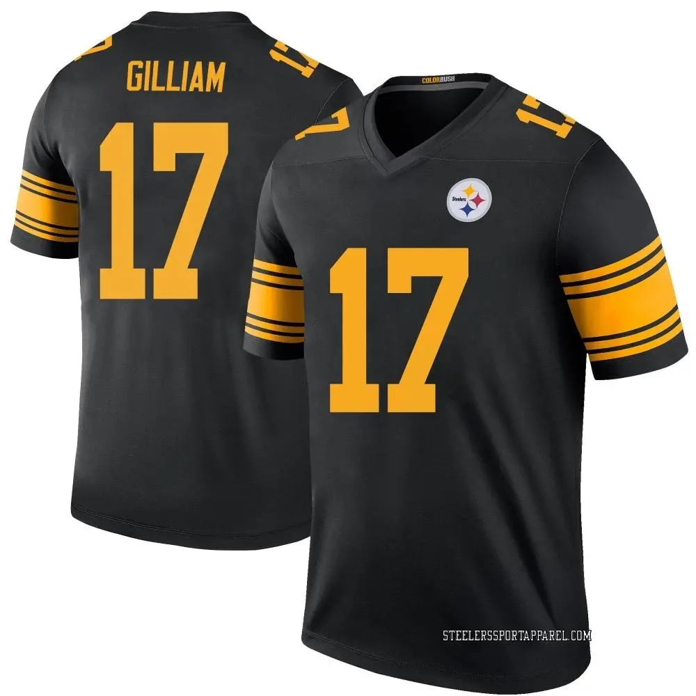 Legend Black Men's Joe Gilliam Pittsburgh Steelers Color Rush Jersey