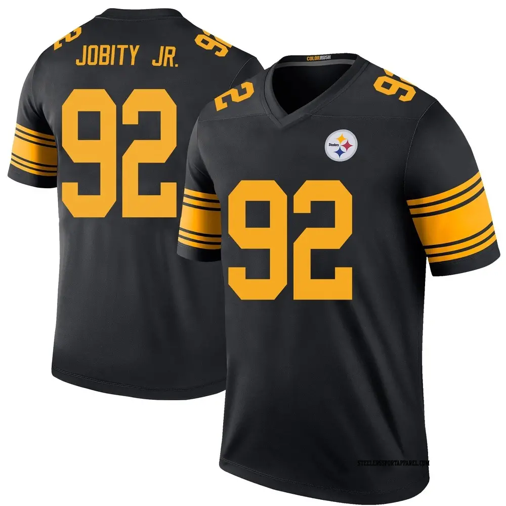 Legend Black Men's Kevin Jobity Jr. Pittsburgh Steelers Color Rush Jersey