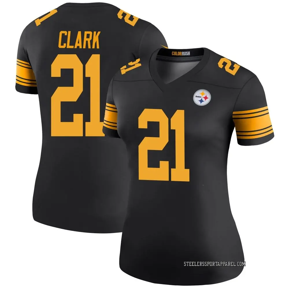 Legend Black Women's Chuck Clark Pittsburgh Steelers Color Rush Jersey