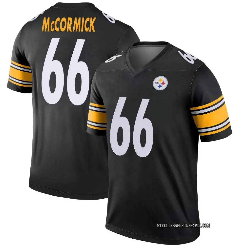 Legend Black Youth Mason McCormick Pittsburgh Steelers Jersey