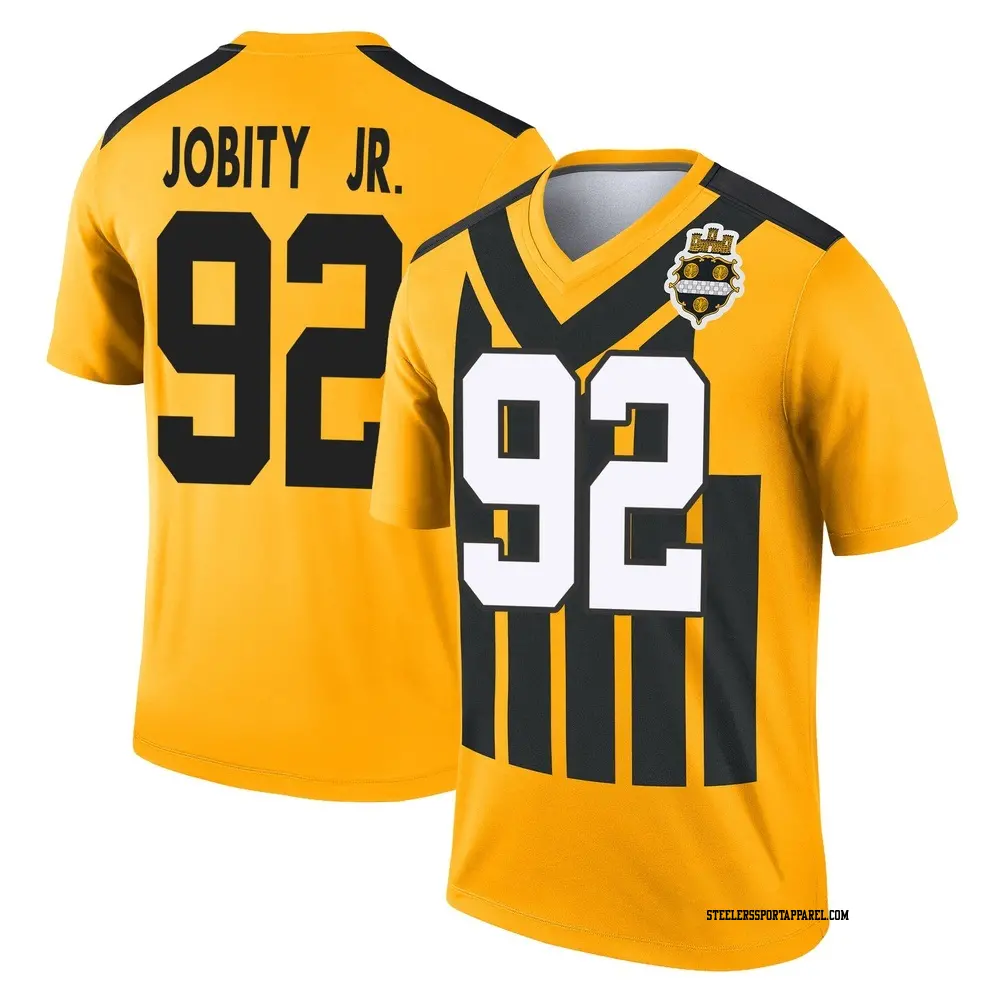 Legend Gold Men's Kevin Jobity Jr. Pittsburgh Steelers Alternate 1933 Throwback Performance Jersey