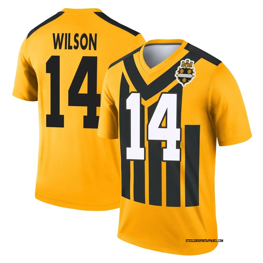 Legend Gold Men's Roman Wilson Pittsburgh Steelers Alternate 1933 Throwback Performance Jersey