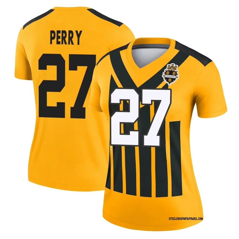 Legend Gold Women's A.T. Perry Pittsburgh Steelers Alternate 1933 Throwback Performance Jersey