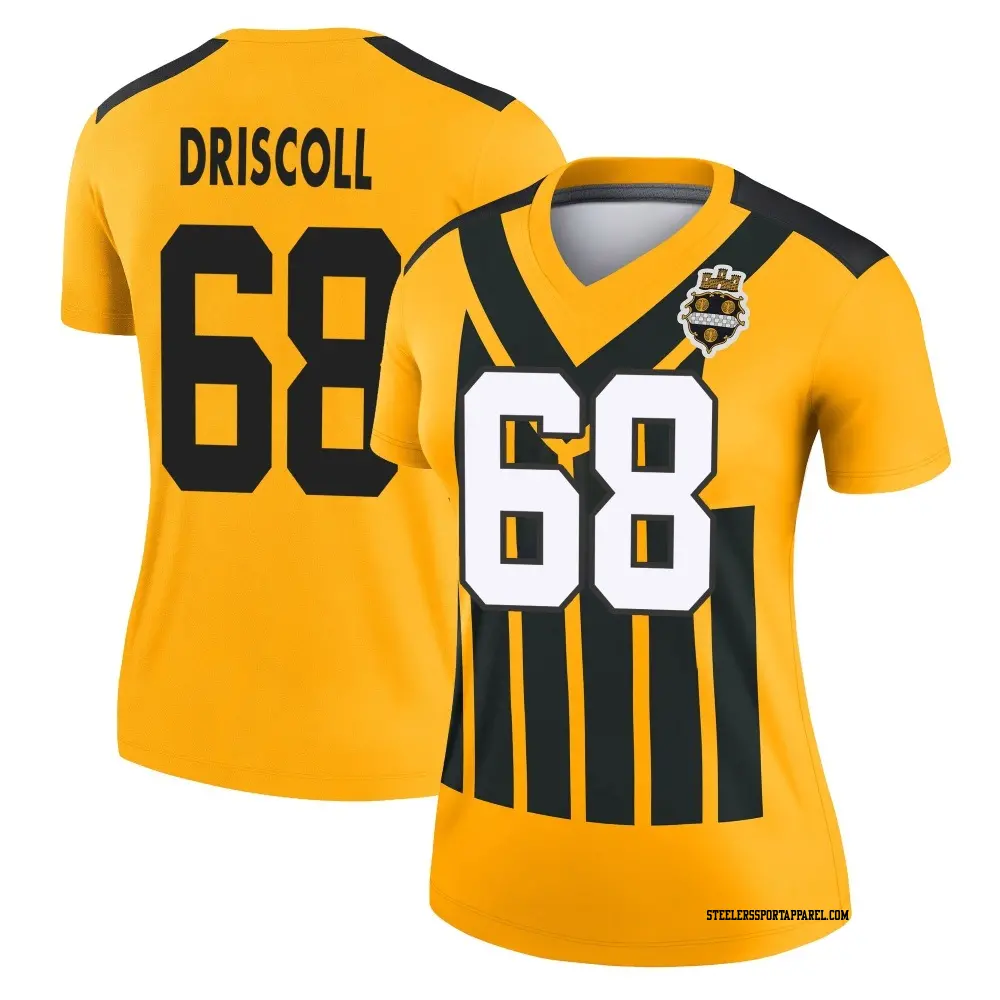 Legend Gold Women's Jack Driscoll Pittsburgh Steelers Alternate 1933 Throwback Performance Jersey