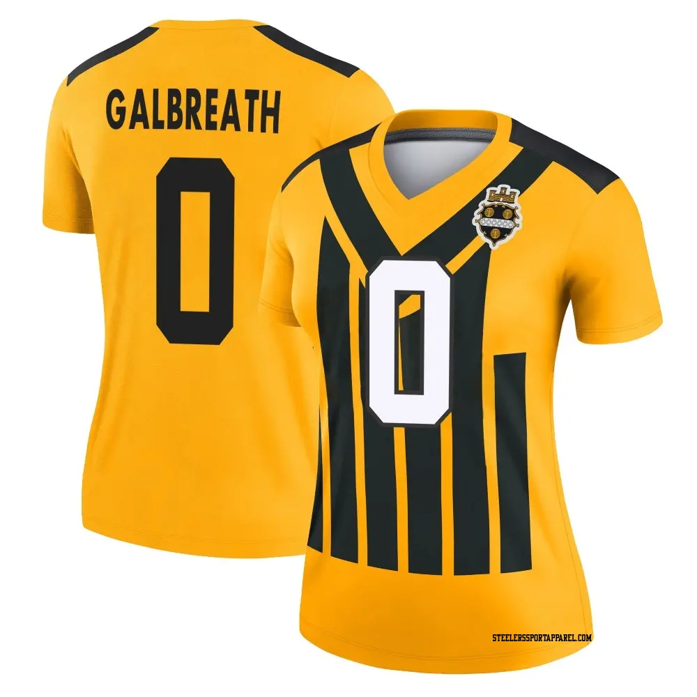 Legend Gold Women's JJ Galbreath Pittsburgh Steelers Alternate 1933 Throwback Performance Jersey