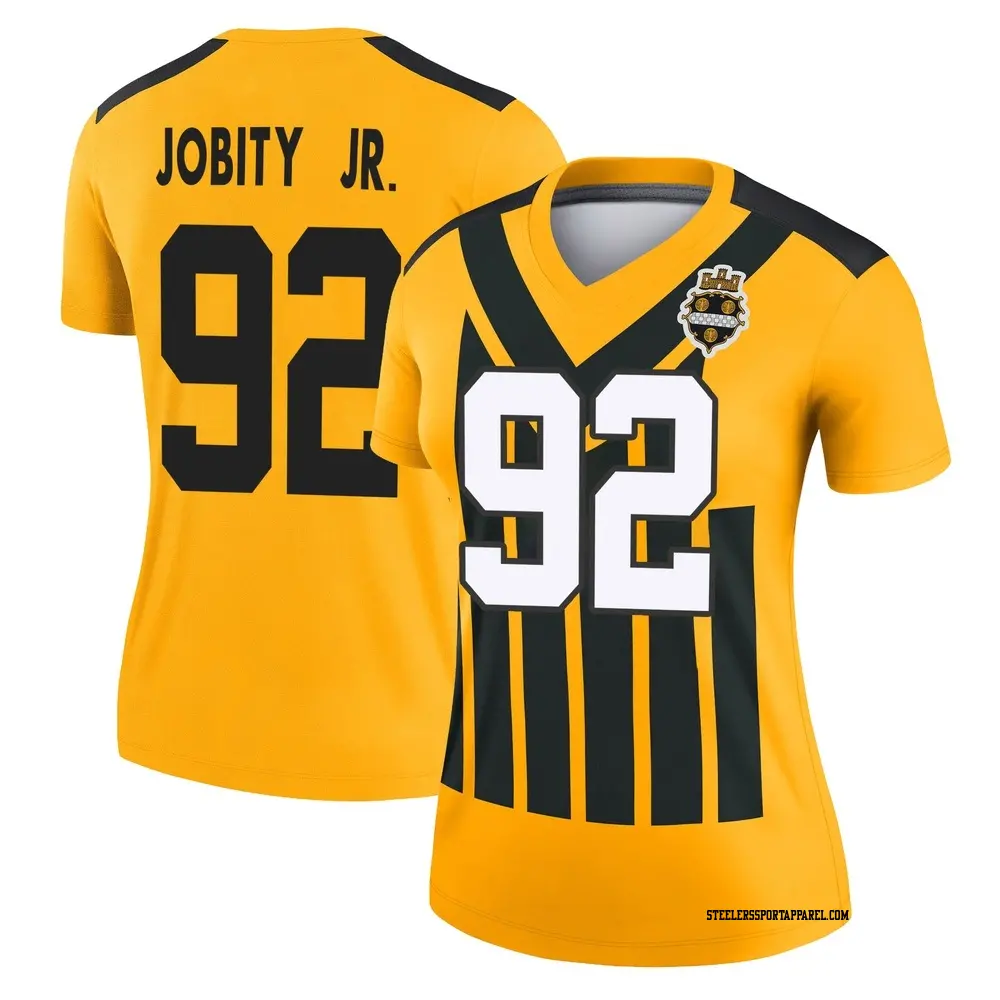 Legend Gold Women's Kevin Jobity Jr. Pittsburgh Steelers Alternate 1933 Throwback Performance Jersey