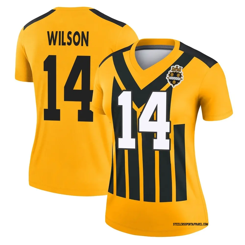 Legend Gold Women's Roman Wilson Pittsburgh Steelers Alternate 1933 Throwback Performance Jersey