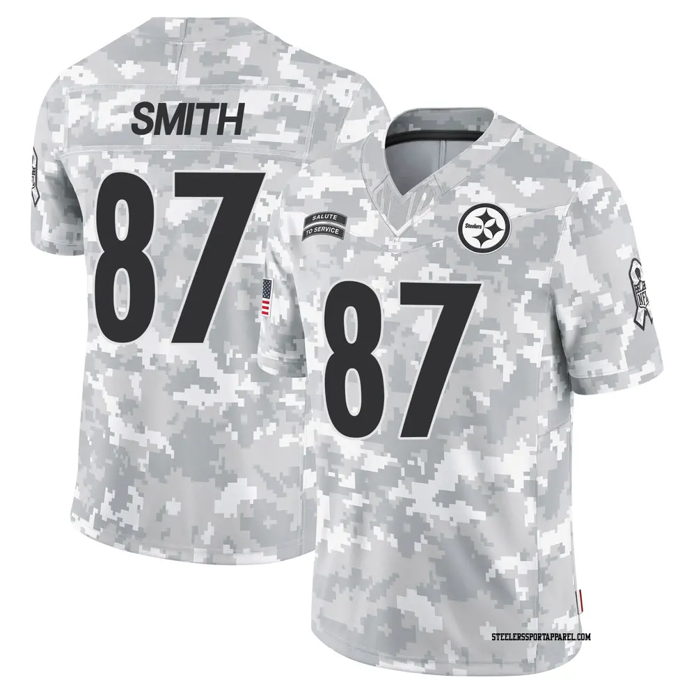 Limited Arctic Camo Men's Brandon Smith Pittsburgh Steelers 2024 Salute to Service Jersey