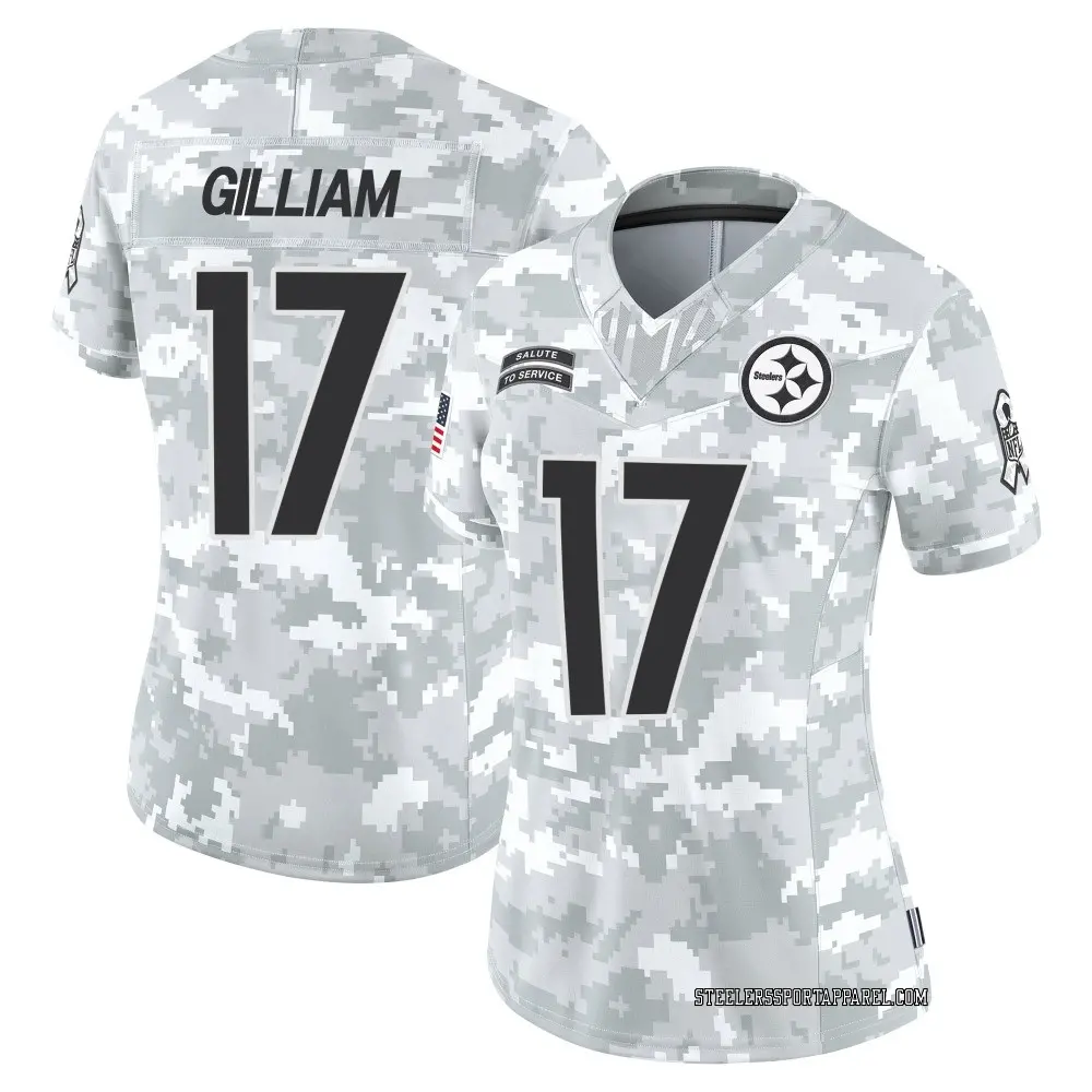 Limited Arctic Camo Women's Joe Gilliam Pittsburgh Steelers 2024 Salute to Service Jersey
