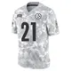 Limited Arctic Camo Youth Chuck Clark Pittsburgh Steelers 2024 Salute to Service Jersey