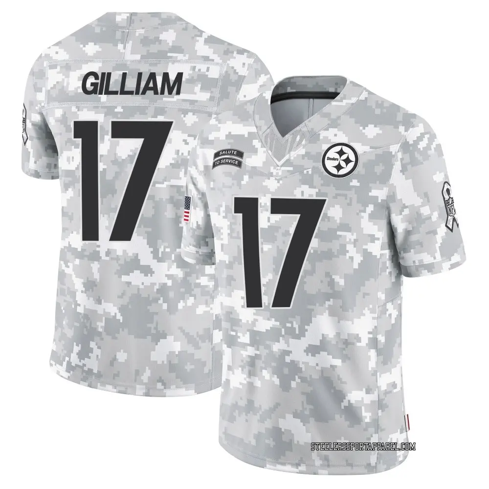 Limited Arctic Camo Youth Joe Gilliam Pittsburgh Steelers 2024 Salute to Service Jersey
