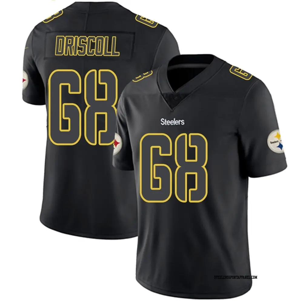 Limited Black Impact Youth Jack Driscoll Pittsburgh Steelers Jersey