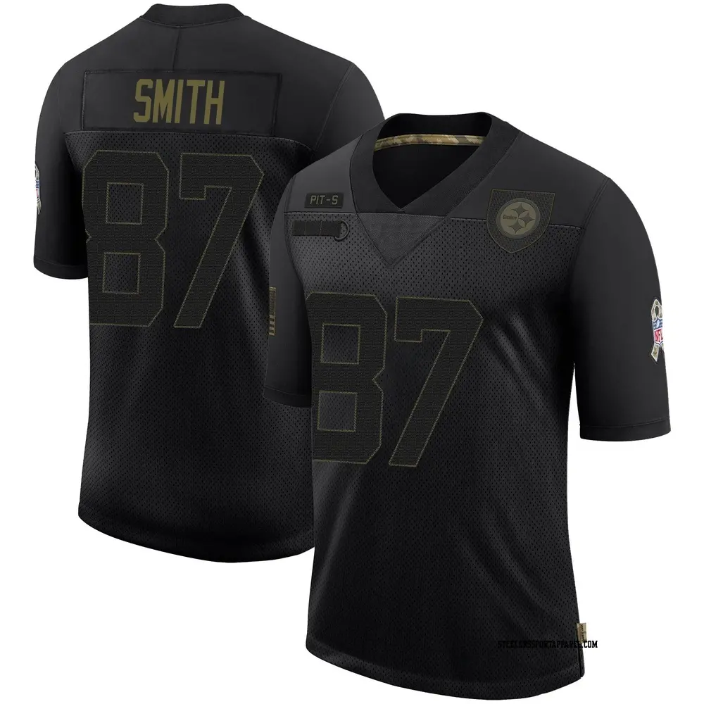 Limited Black Men's Brandon Smith Pittsburgh Steelers 2020 Salute To Service Jersey