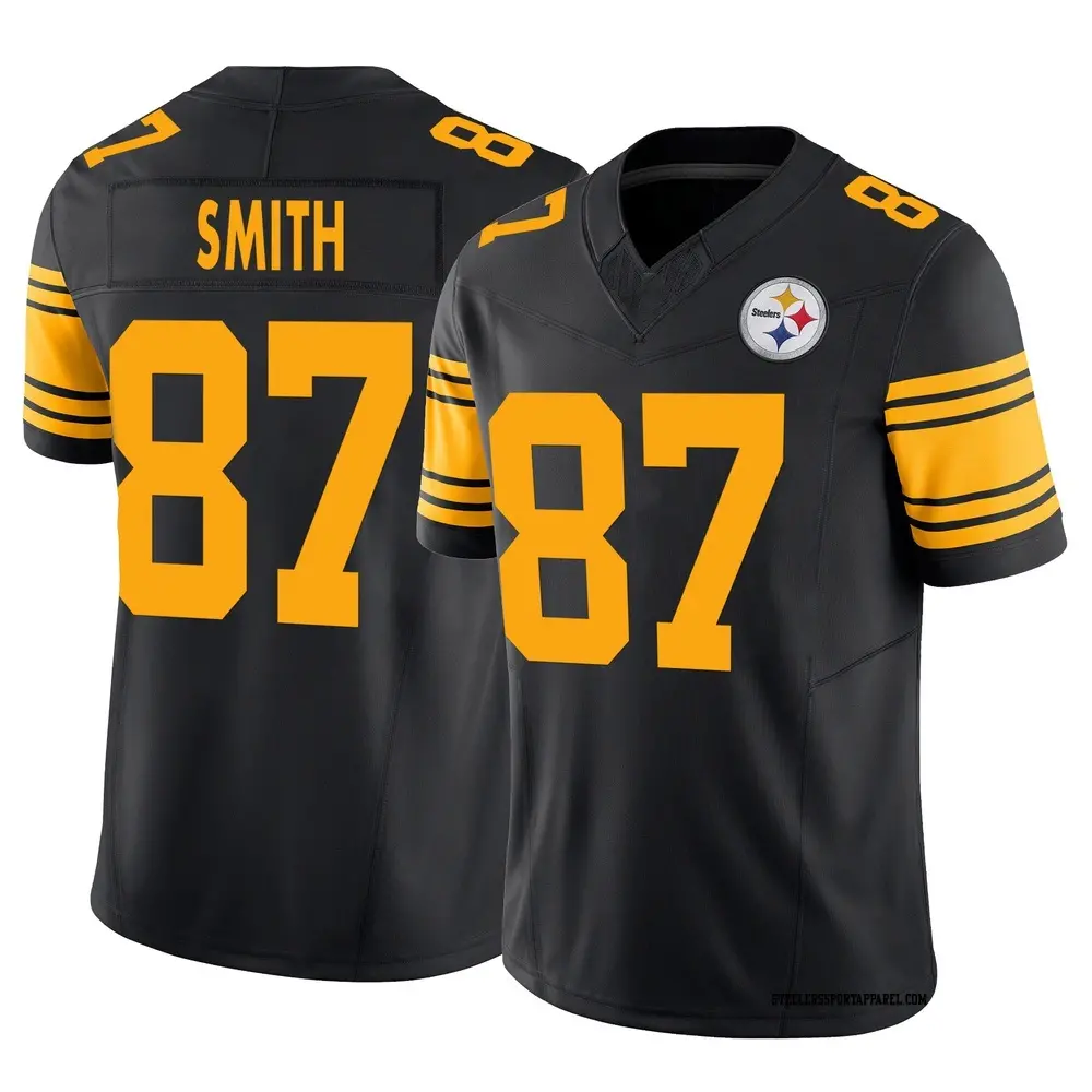 Limited Black Men's Brandon Smith Pittsburgh Steelers 2nd Alternate Vapor F.U.S.E. Jersey