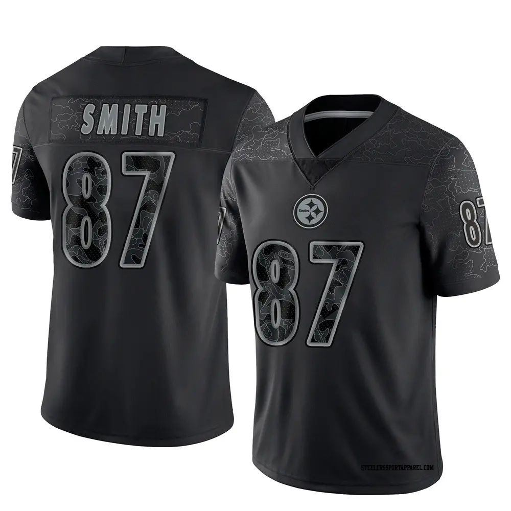 Limited Black Men's Brandon Smith Pittsburgh Steelers Reflective Jersey