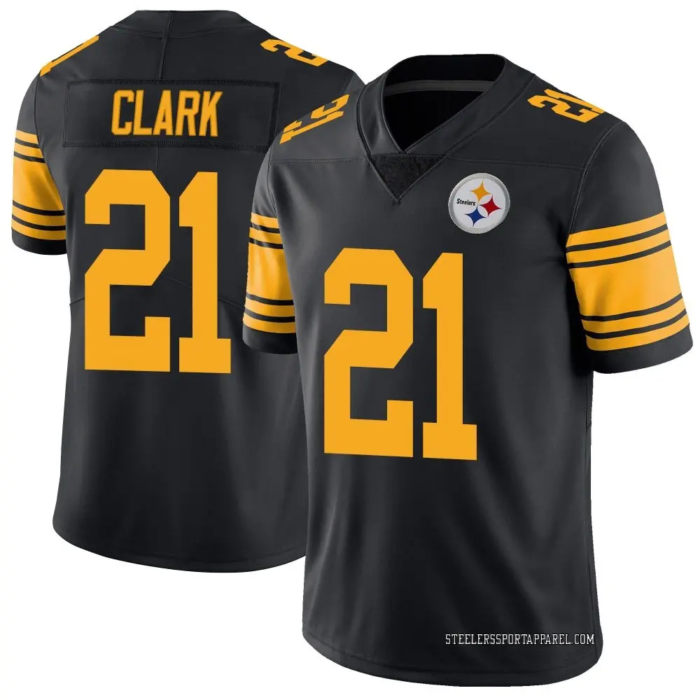 Limited Black Men's Chuck Clark Pittsburgh Steelers Color Rush Jersey