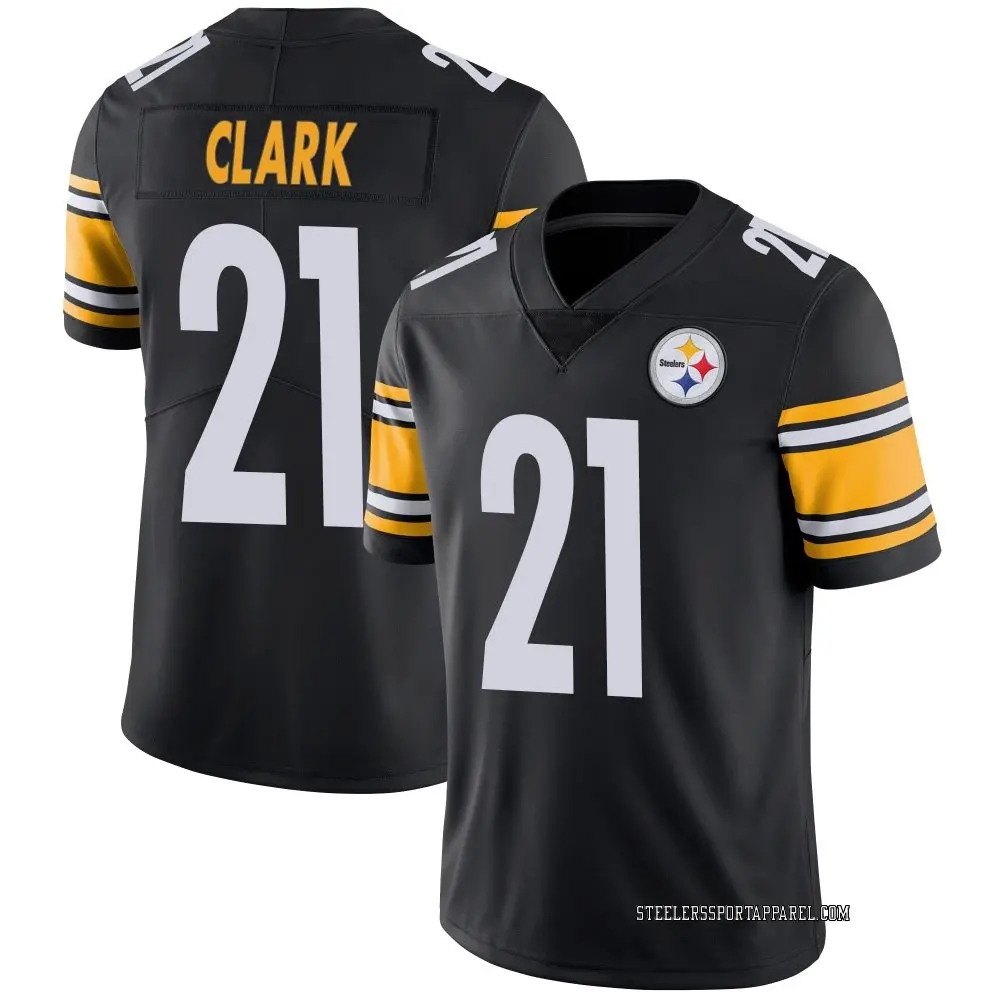 Limited Black Men's Chuck Clark Pittsburgh Steelers Team Color Vapor Untouchable Jersey