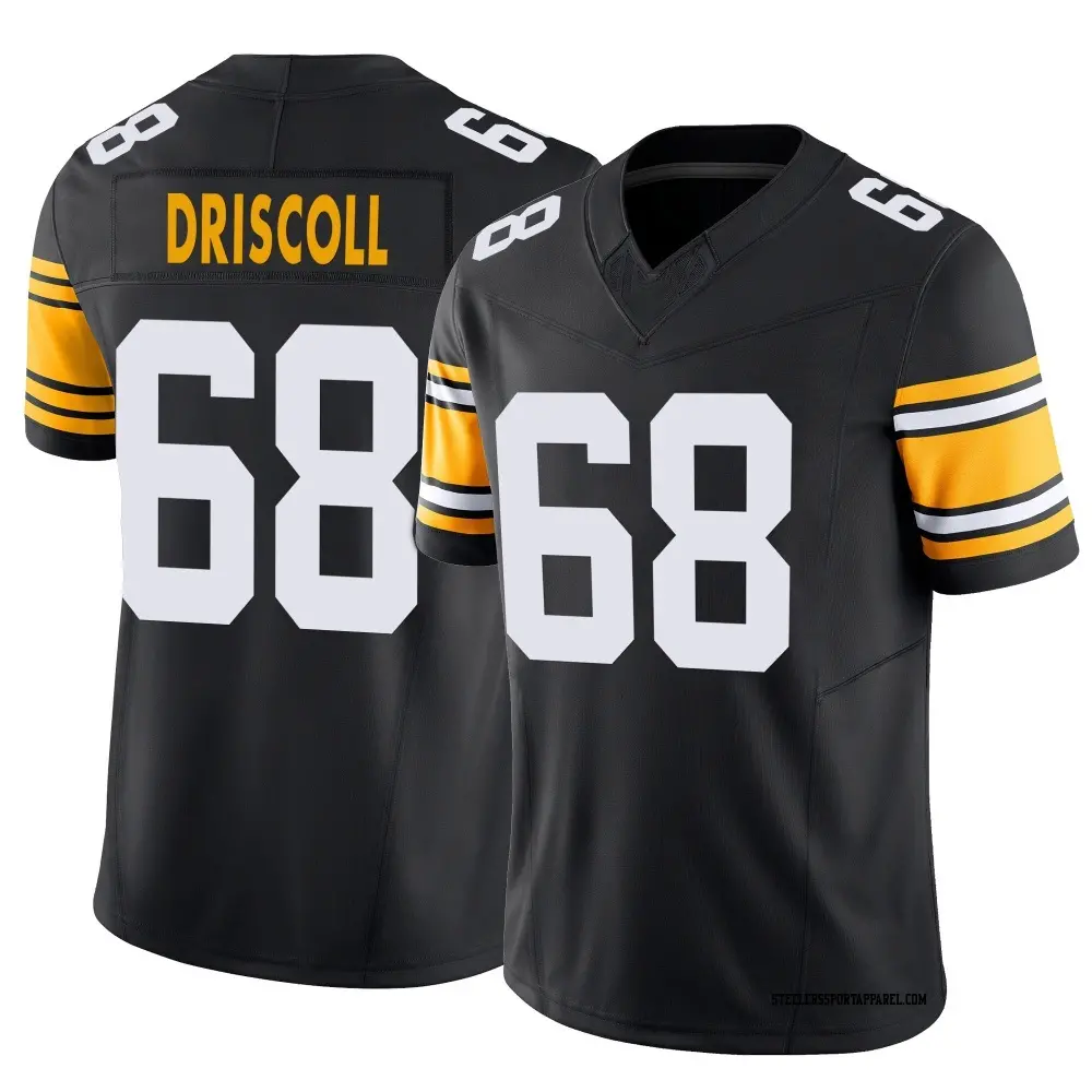 Limited Black Men's Jack Driscoll Pittsburgh Steelers Alternate Vapor F.U.S.E. Jersey