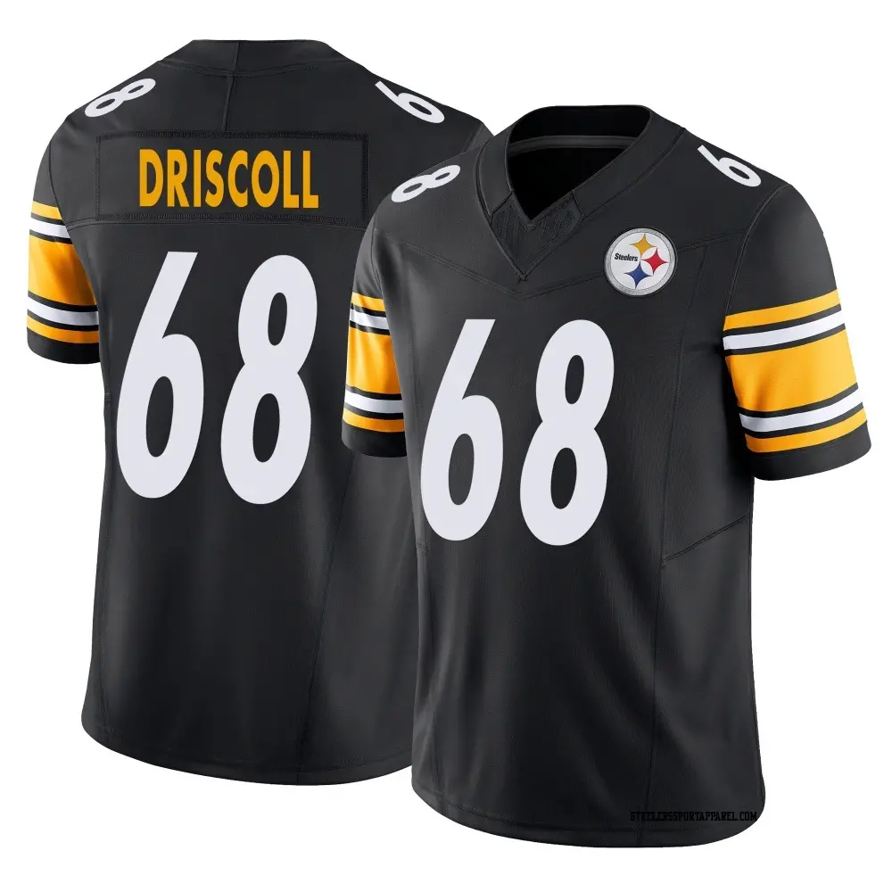 Limited Black Men's Jack Driscoll Pittsburgh Steelers Vapor F.U.S.E. Jersey