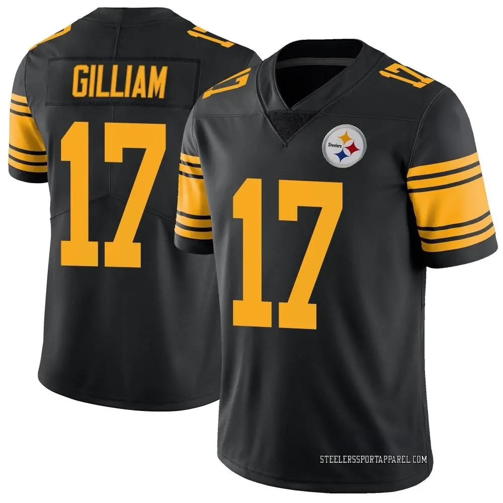 Limited Black Men's Joe Gilliam Pittsburgh Steelers Color Rush Jersey