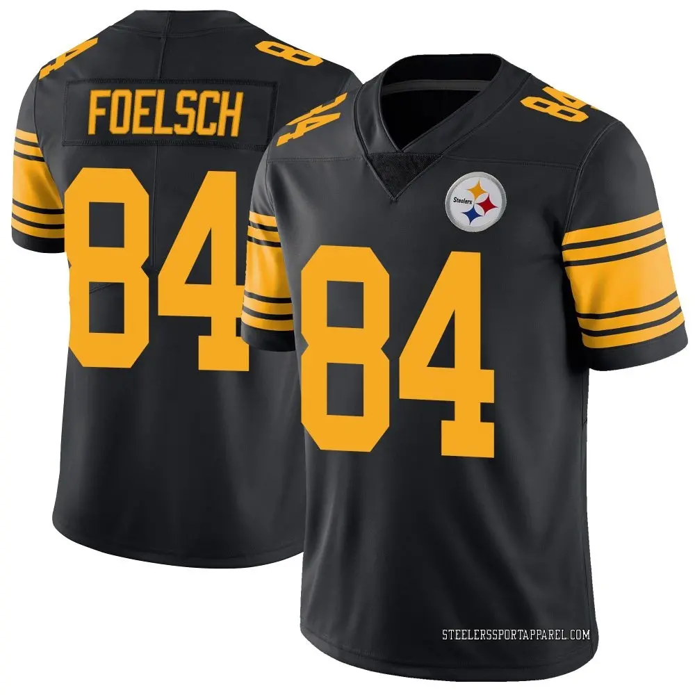 Limited Black Men's Kevin Foelsch Pittsburgh Steelers Color Rush Jersey