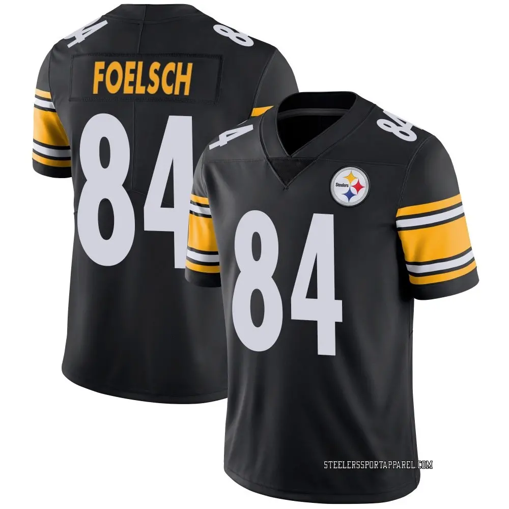 Limited Black Men's Kevin Foelsch Pittsburgh Steelers Team Color Vapor Untouchable Jersey