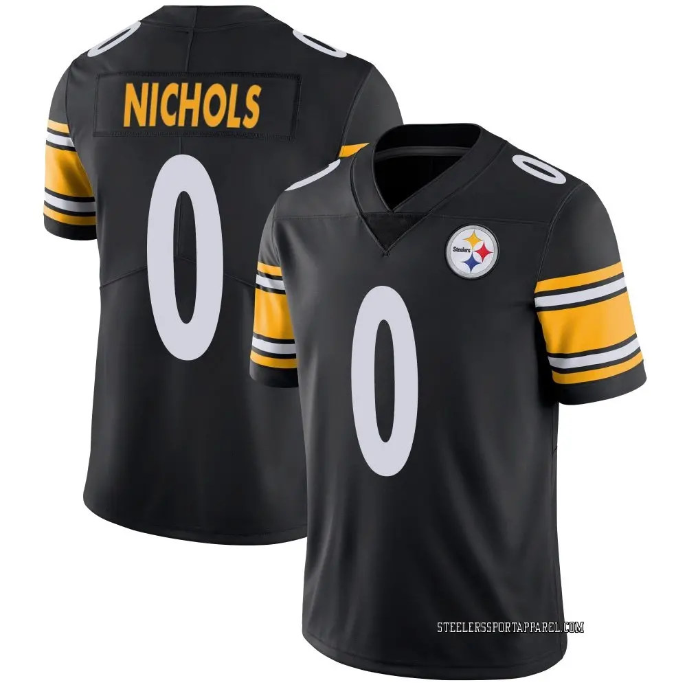 Limited Black Men's Lew Nichols Pittsburgh Steelers Team Color Vapor Untouchable Jersey
