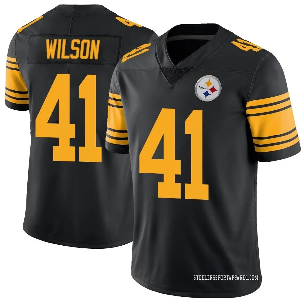 Limited White Men's Payton Wilson Pittsburgh Steelers Vapor