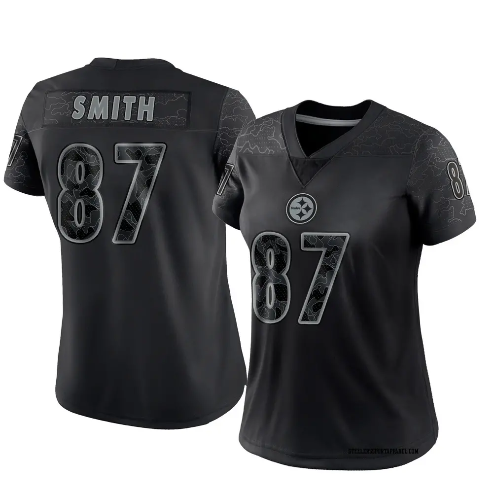 Limited Black Women's Brandon Smith Pittsburgh Steelers Reflective Jersey