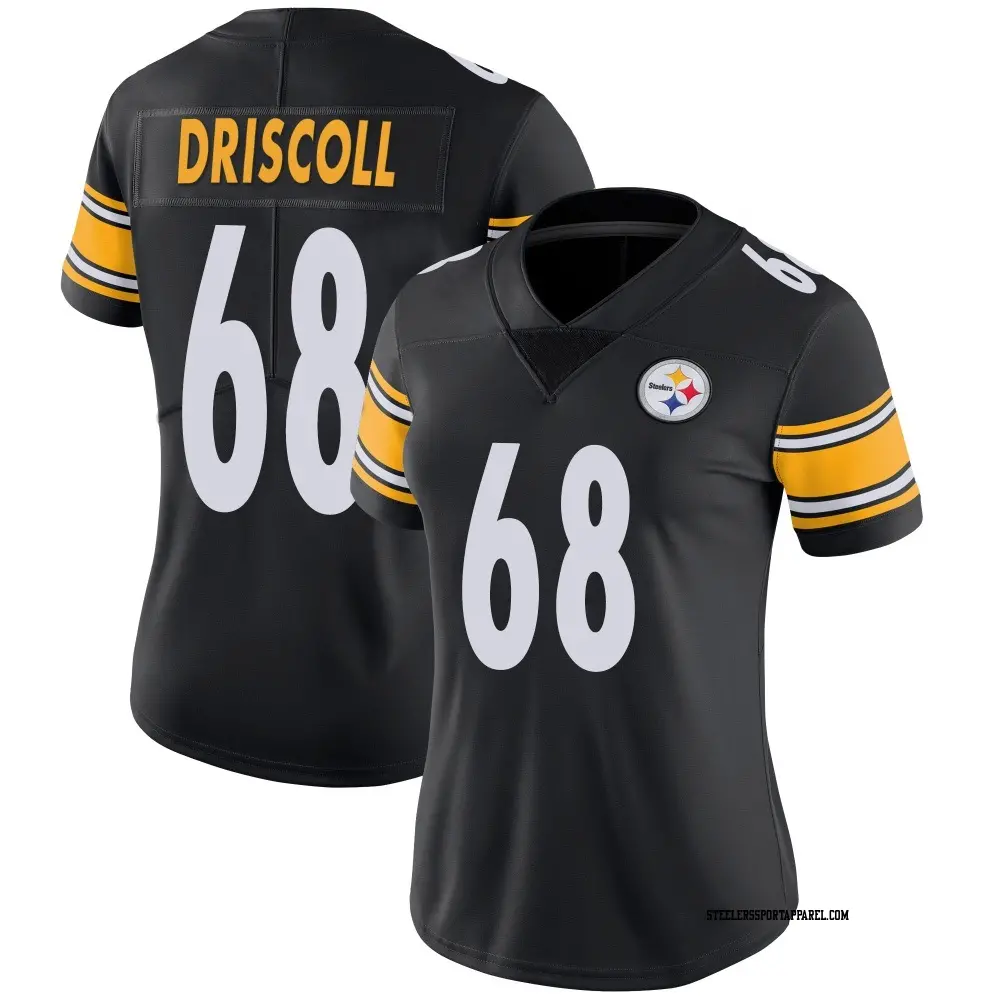 Limited Black Women's Jack Driscoll Pittsburgh Steelers Team Color Vapor Untouchable Jersey