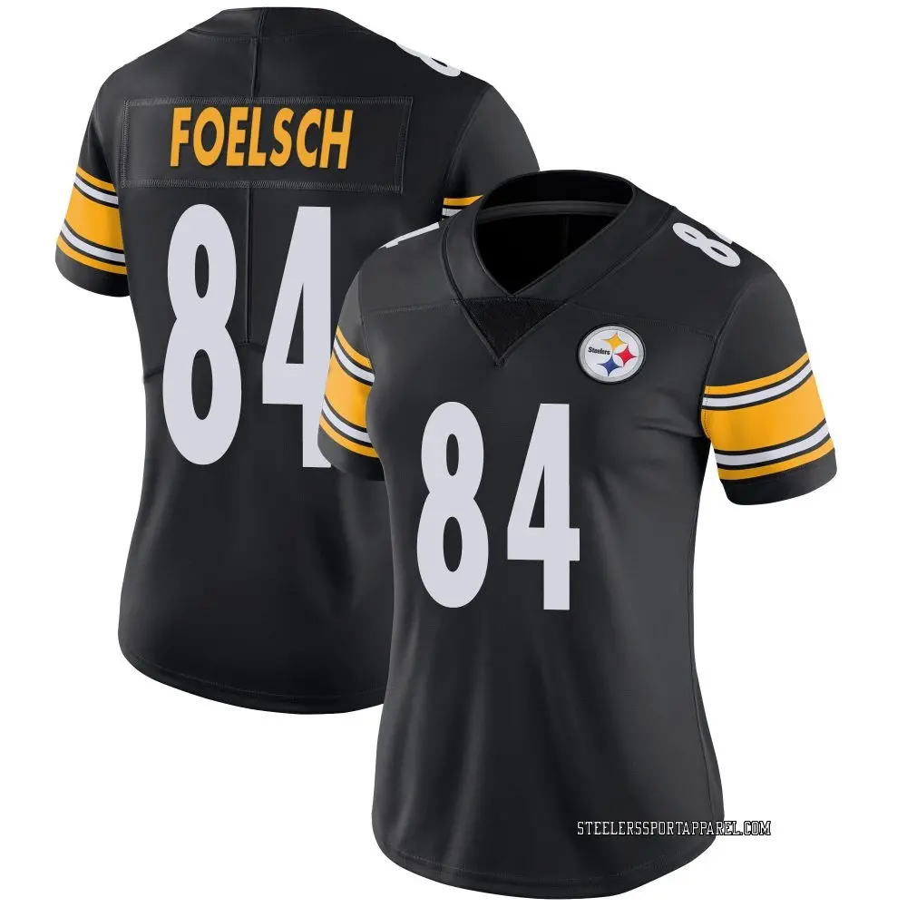 Limited Black Women's Kevin Foelsch Pittsburgh Steelers Team Color Vapor Untouchable Jersey