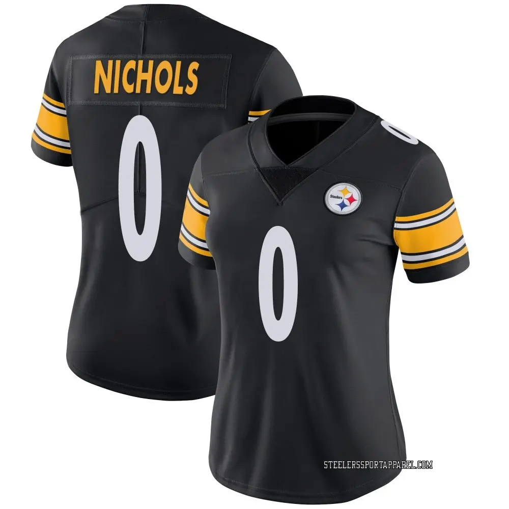 Limited Black Women's Lew Nichols Pittsburgh Steelers Team Color Vapor Untouchable Jersey